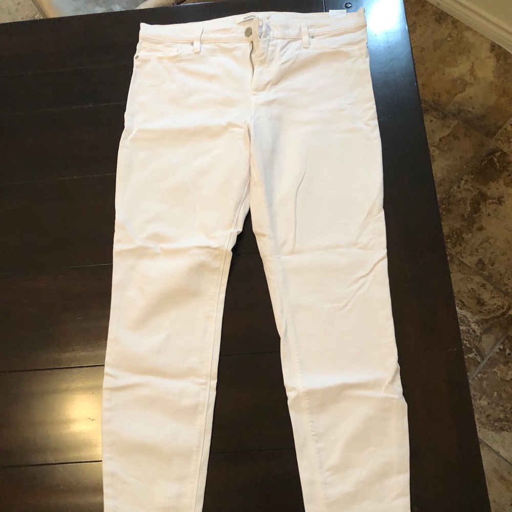 White Nico Super Skinny Hudson Jeans
